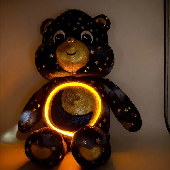 Care Bears‎ Unlock the Magic Bedtime Bear Light-Up Belly Starry Night Plush - Picture 3 of 5